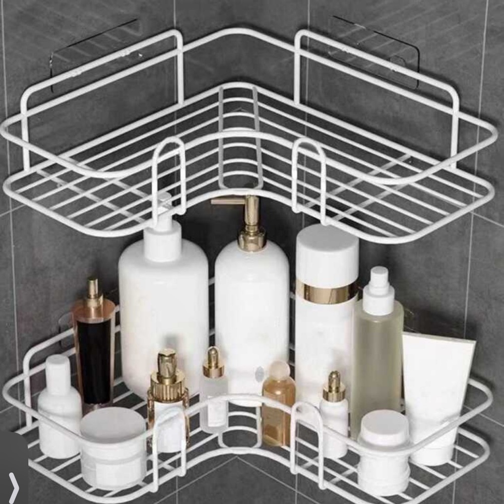Wall mounted bathroom storage rack